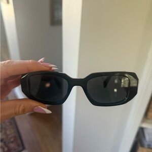Prada Black Geometric Sunglasses